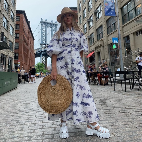 PRADA Rubber Monolith sandals in White - Picture 4 of 9